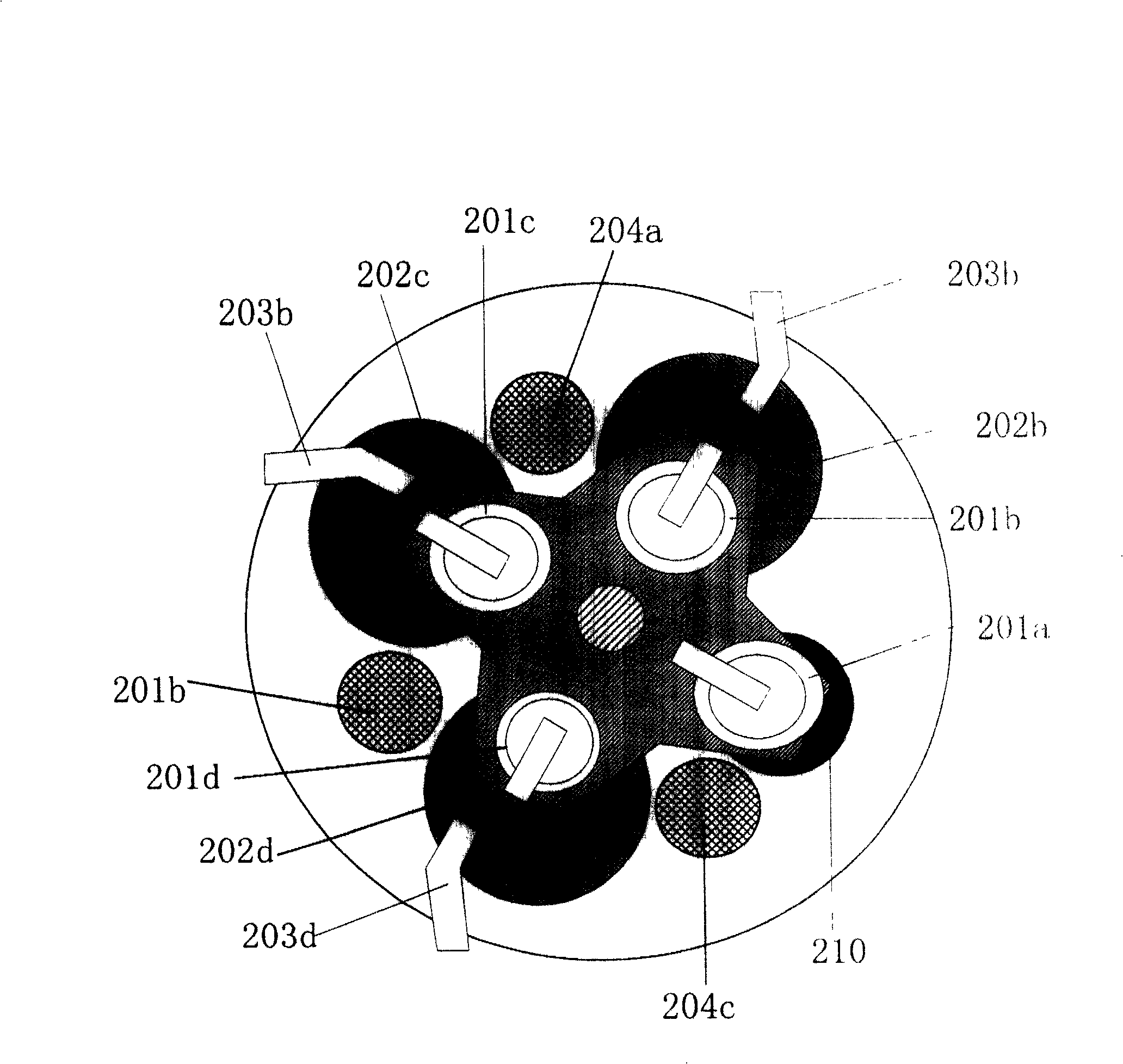 Device for cleaning grinding head