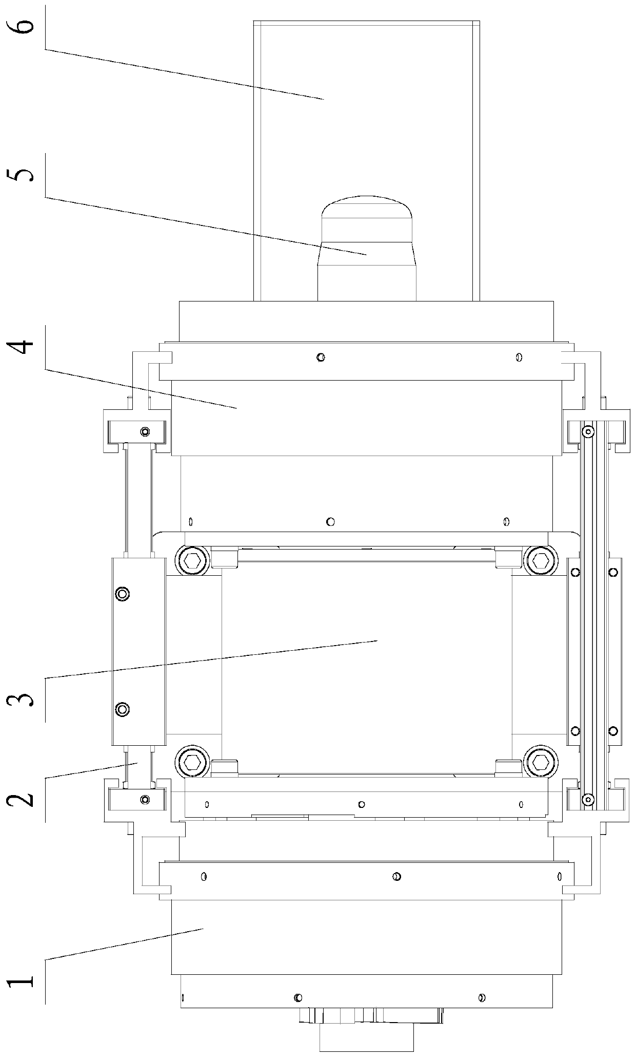 A fixing device for ammunition grain forming process