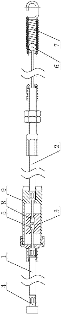 Grass mower stay wire