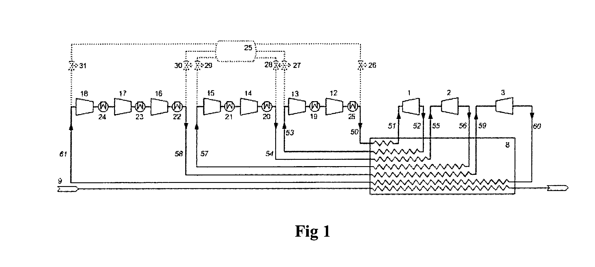 System for combined cycle mechanical drive in cryogenic liquefaction processes