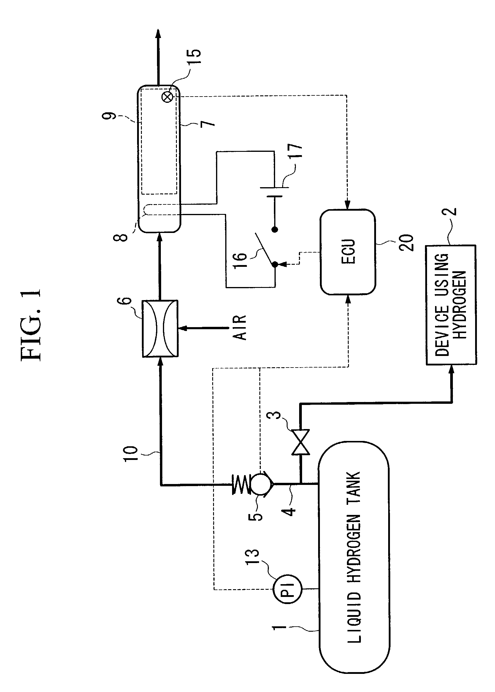 Boil-off gas processing system using electric heater