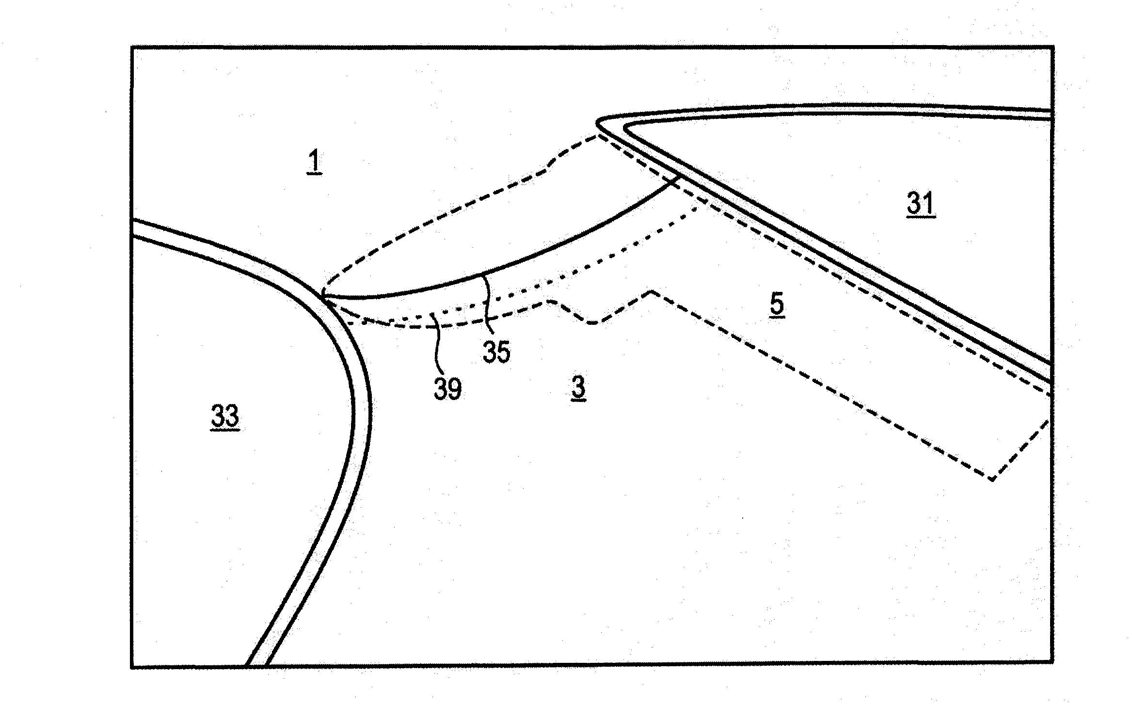 Intermediate attachment part for vehicle trimming