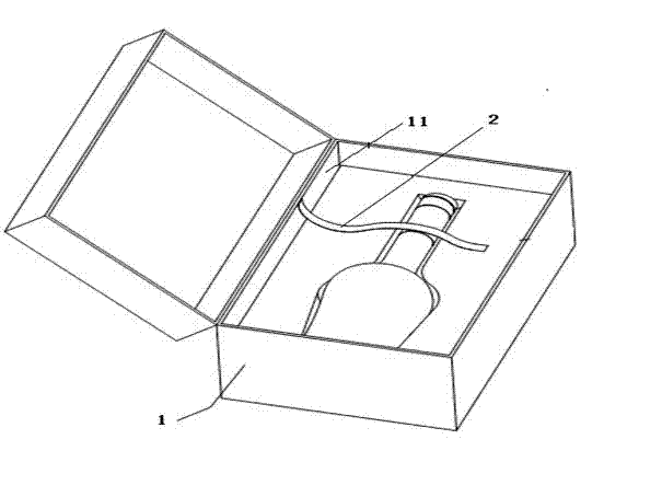 Radio frequency identification tag device and packaging box with same