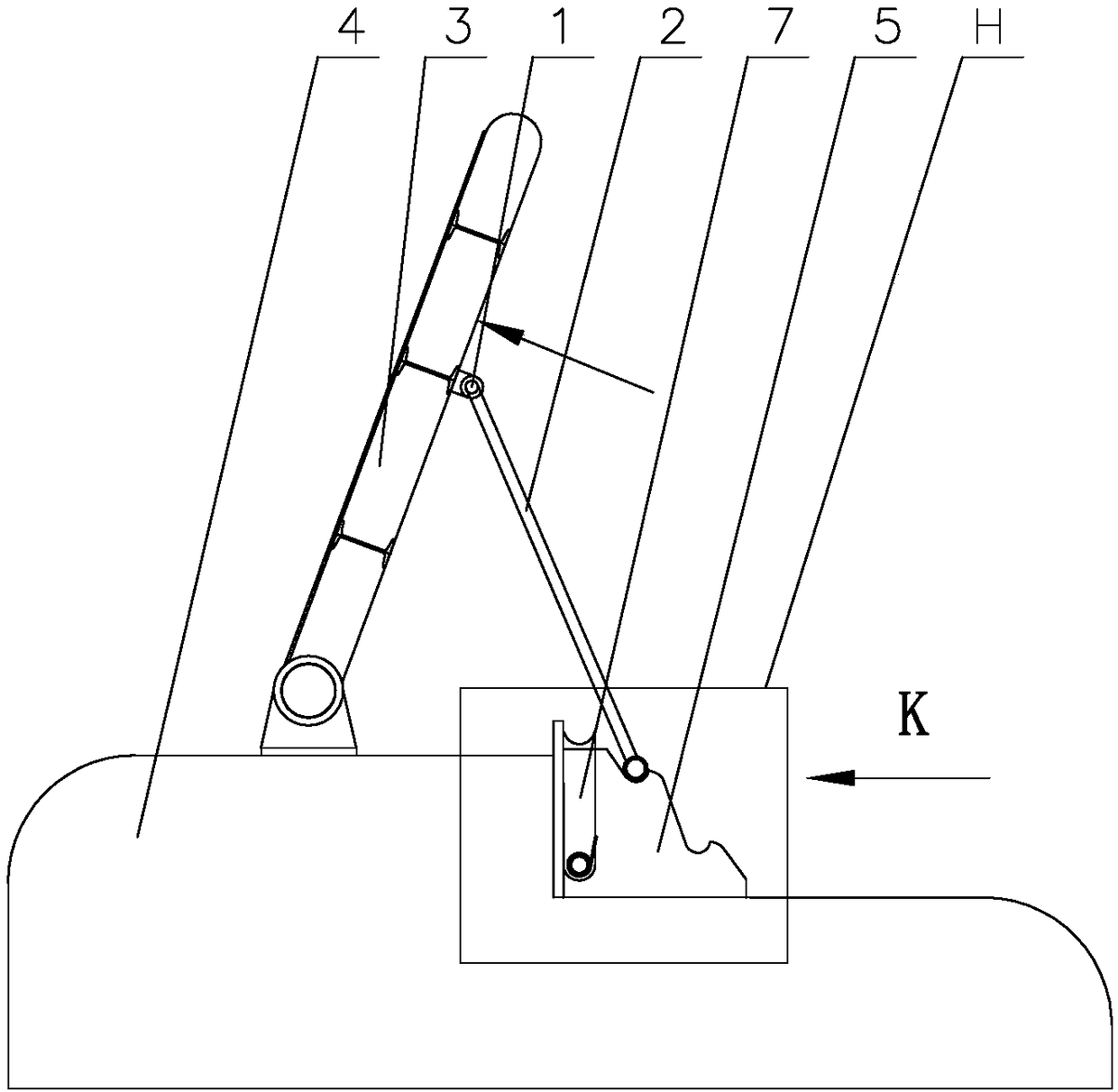 Hydraulic dam support rod unlocking device and use method