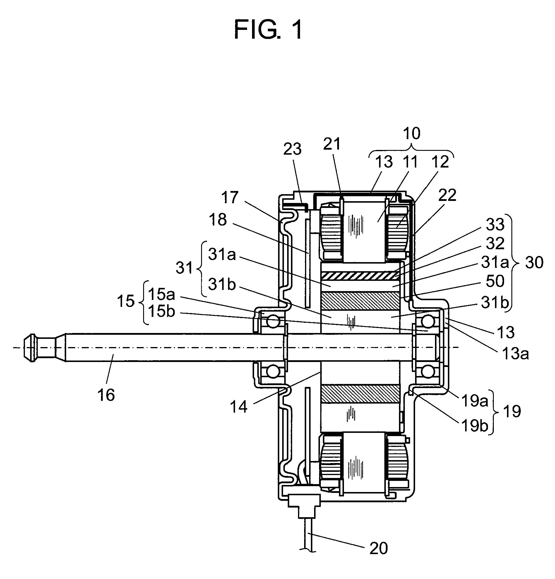 Electric motor with rotating body and electric device provided therewith