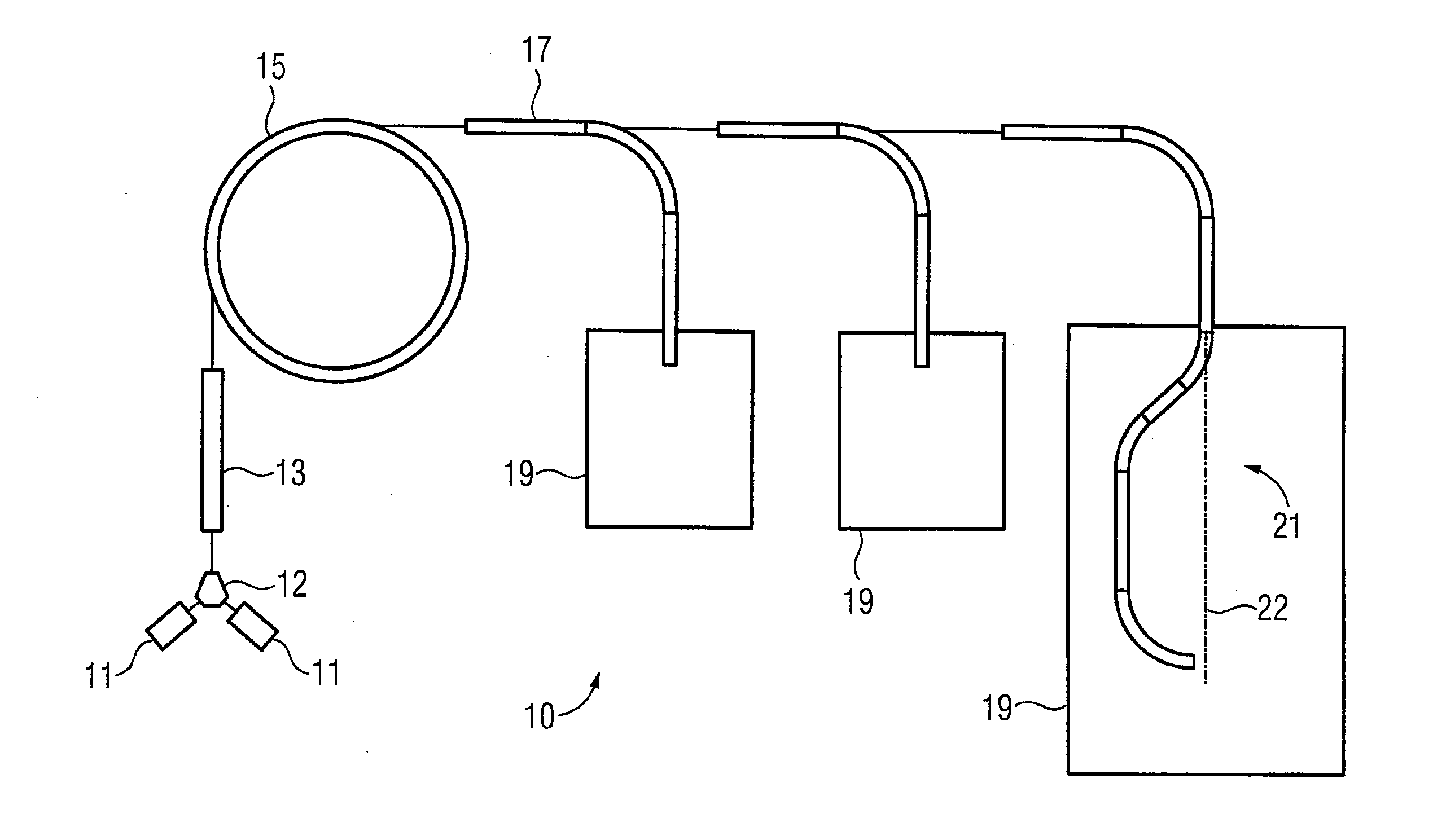 Medical facility and method of docking a positioning device with a shuttle
