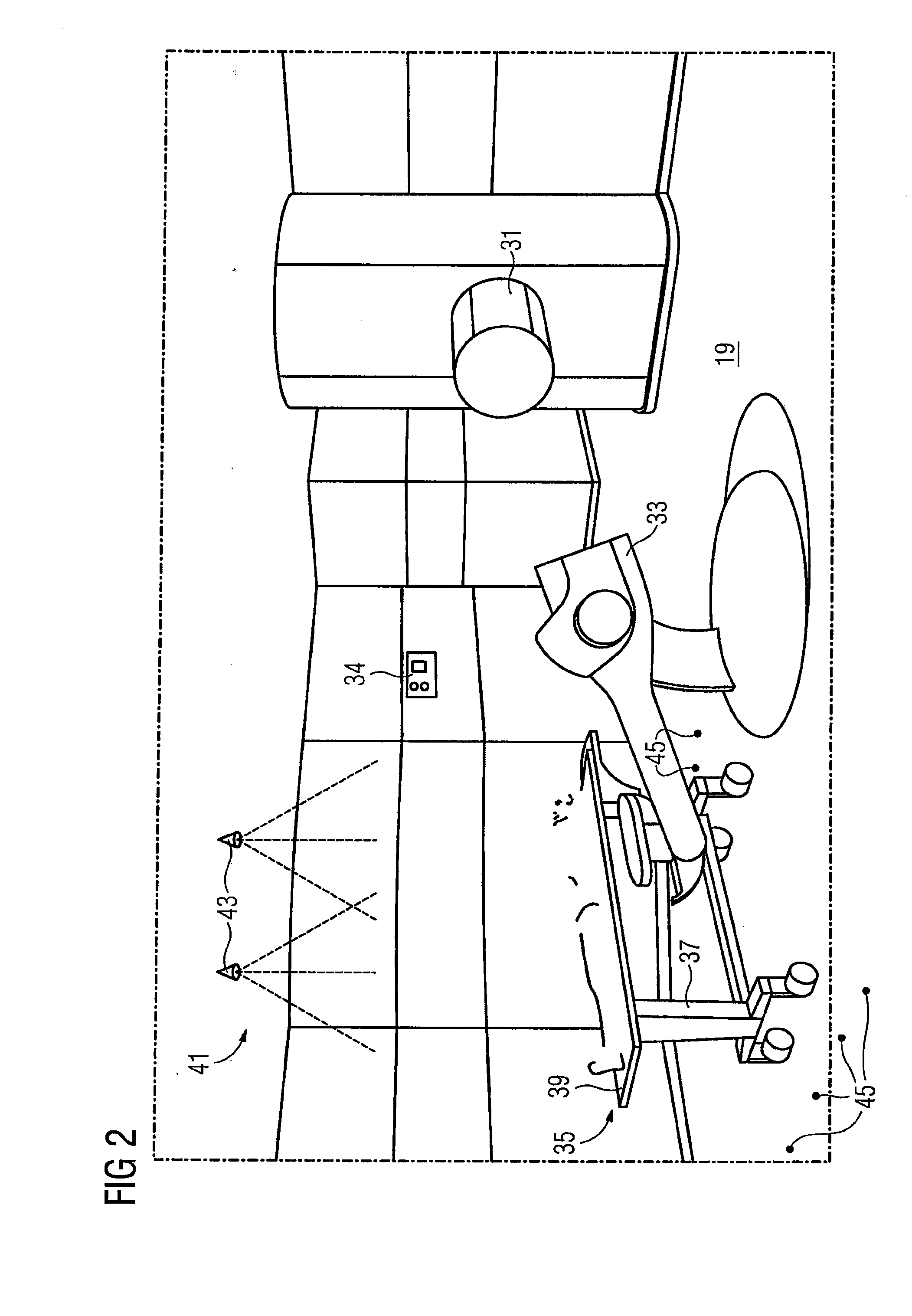 Medical facility and method of docking a positioning device with a shuttle