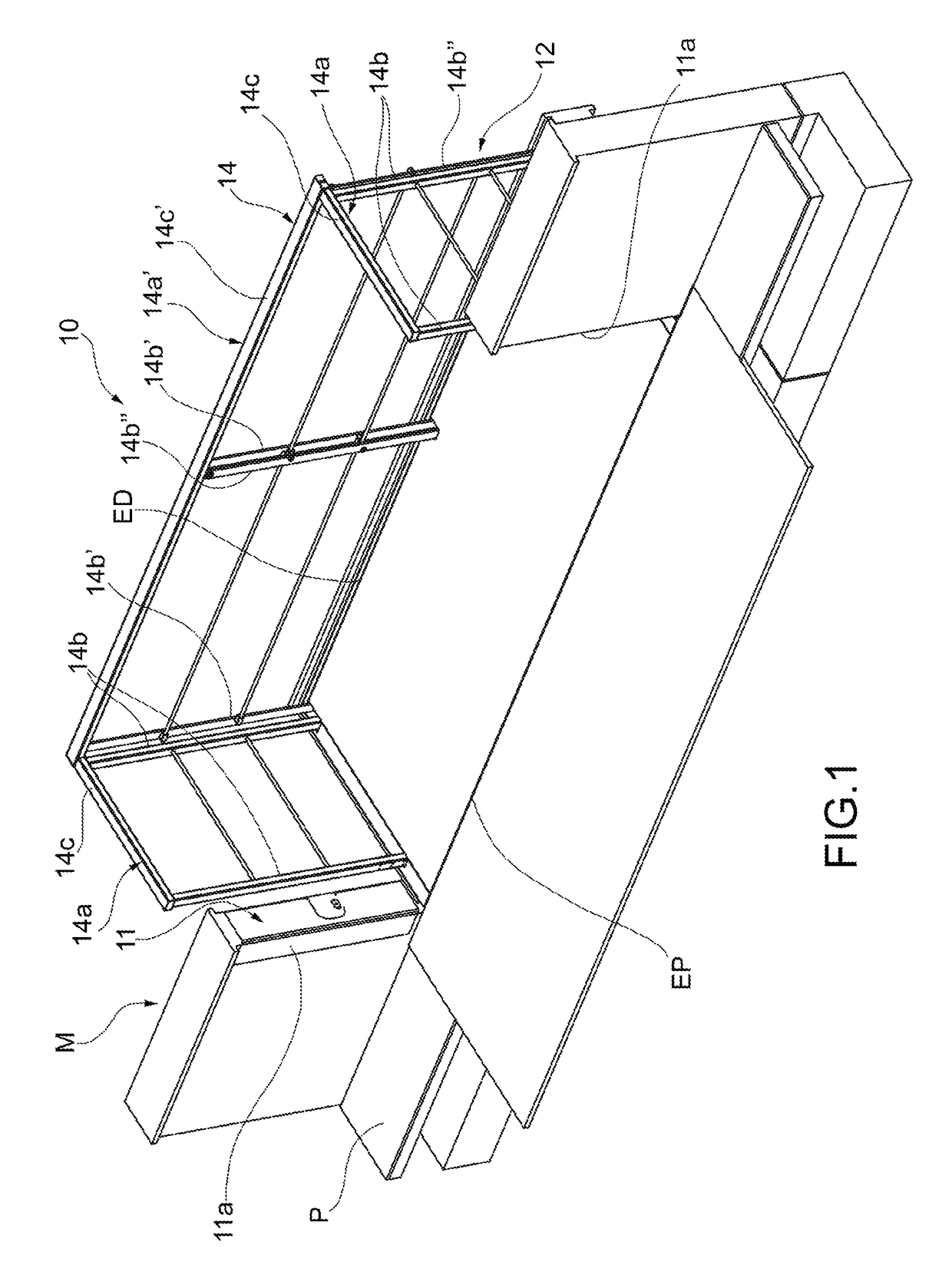 Balcony with foldaway barrier, in particular for boats