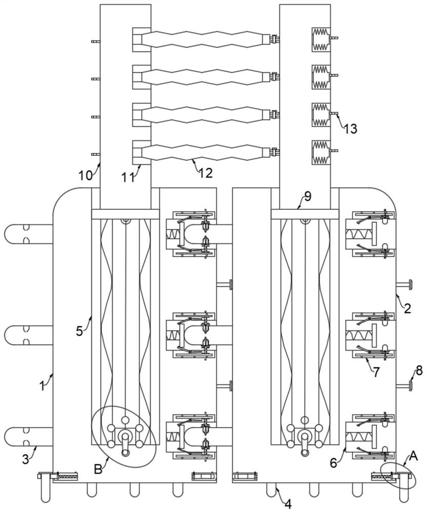 Height-adjustable spliced municipal engineering protective guard