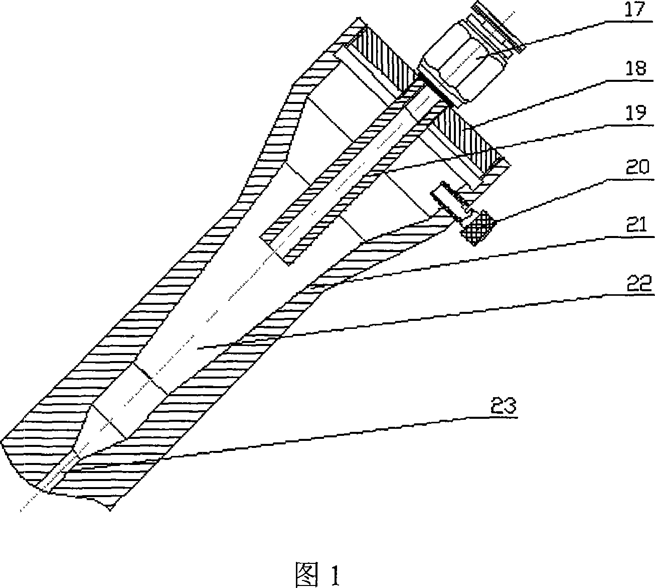 Laser cladding working head adapted for cladding layer capability gradient change