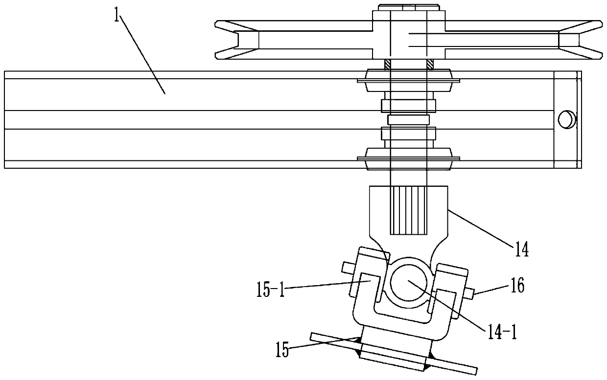 Peanut vine reverse-spreading device used for peanut vine digging and reverse-spreading machine