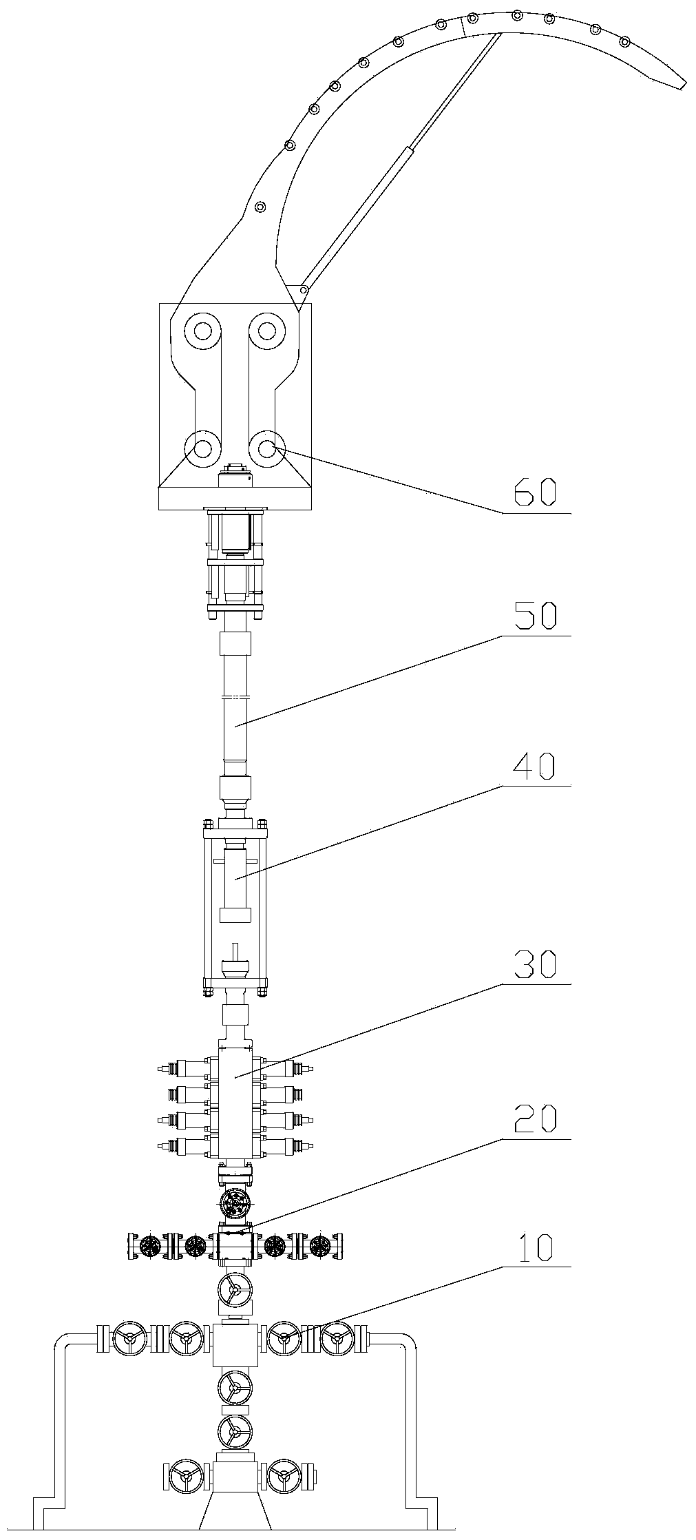 Method for suspending speed tubular column of continuous oil tube