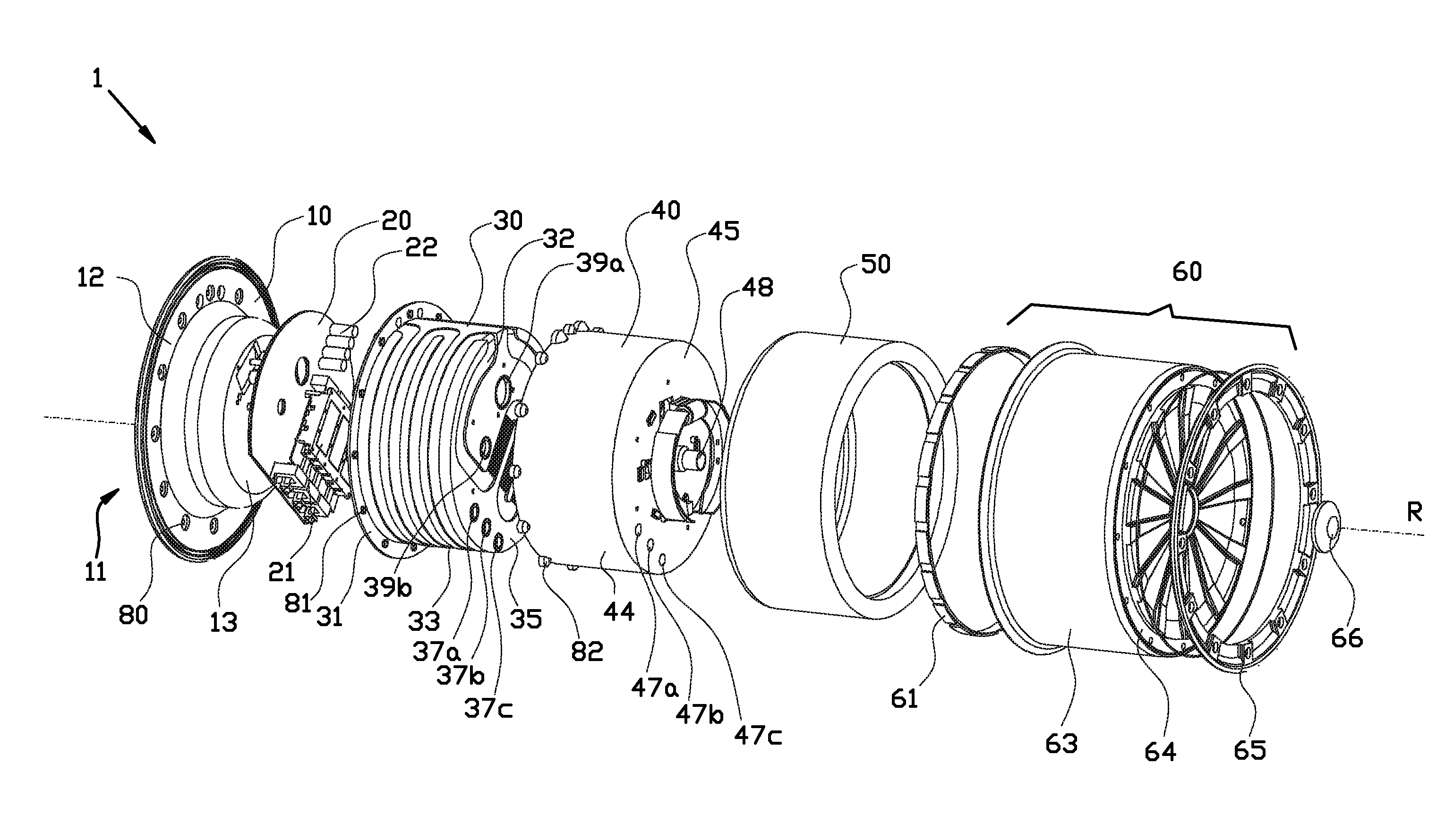 In-wheel motor with brake