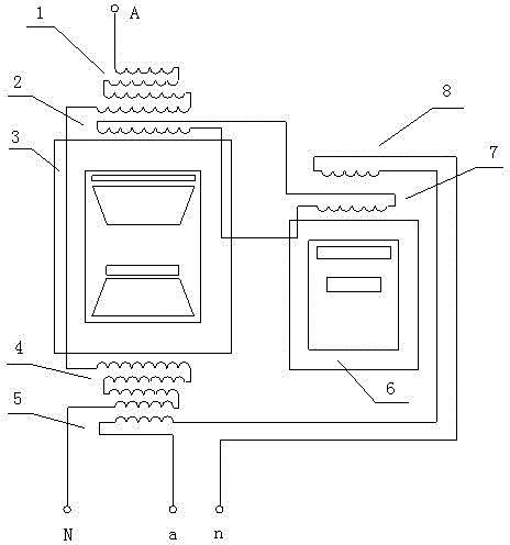 Two-core column voltage transformer