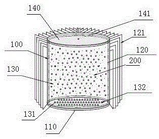 Microgravity molecule heat-transferring heat conductor and application