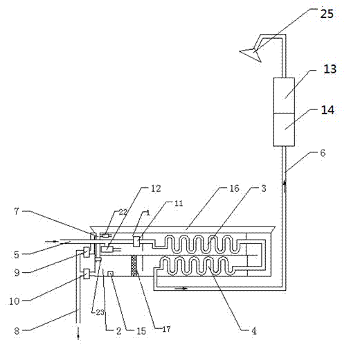 Heat exchange system with water quality detecting function