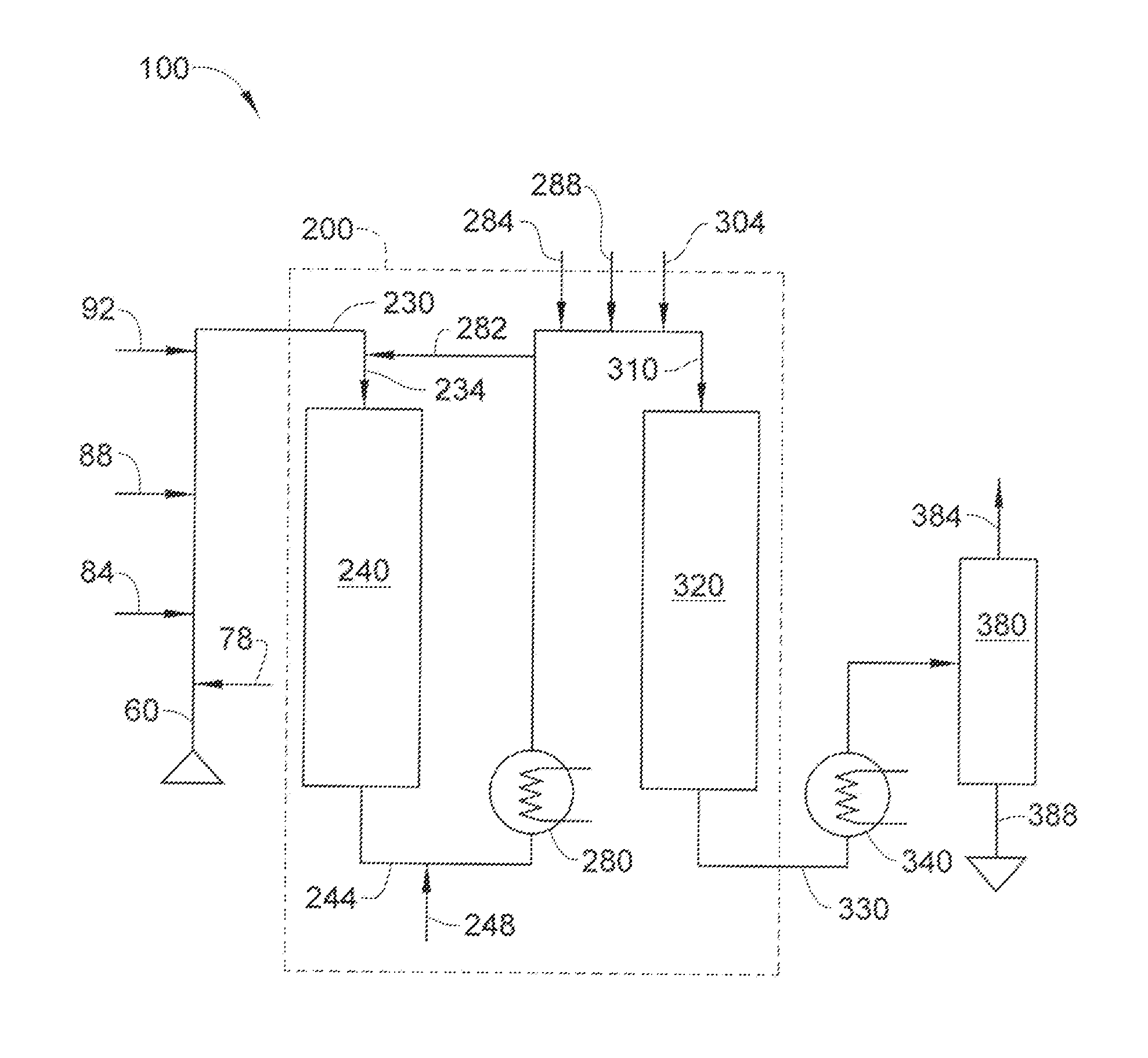 Process for oxidizing sulfides and an apparatus relating thereto