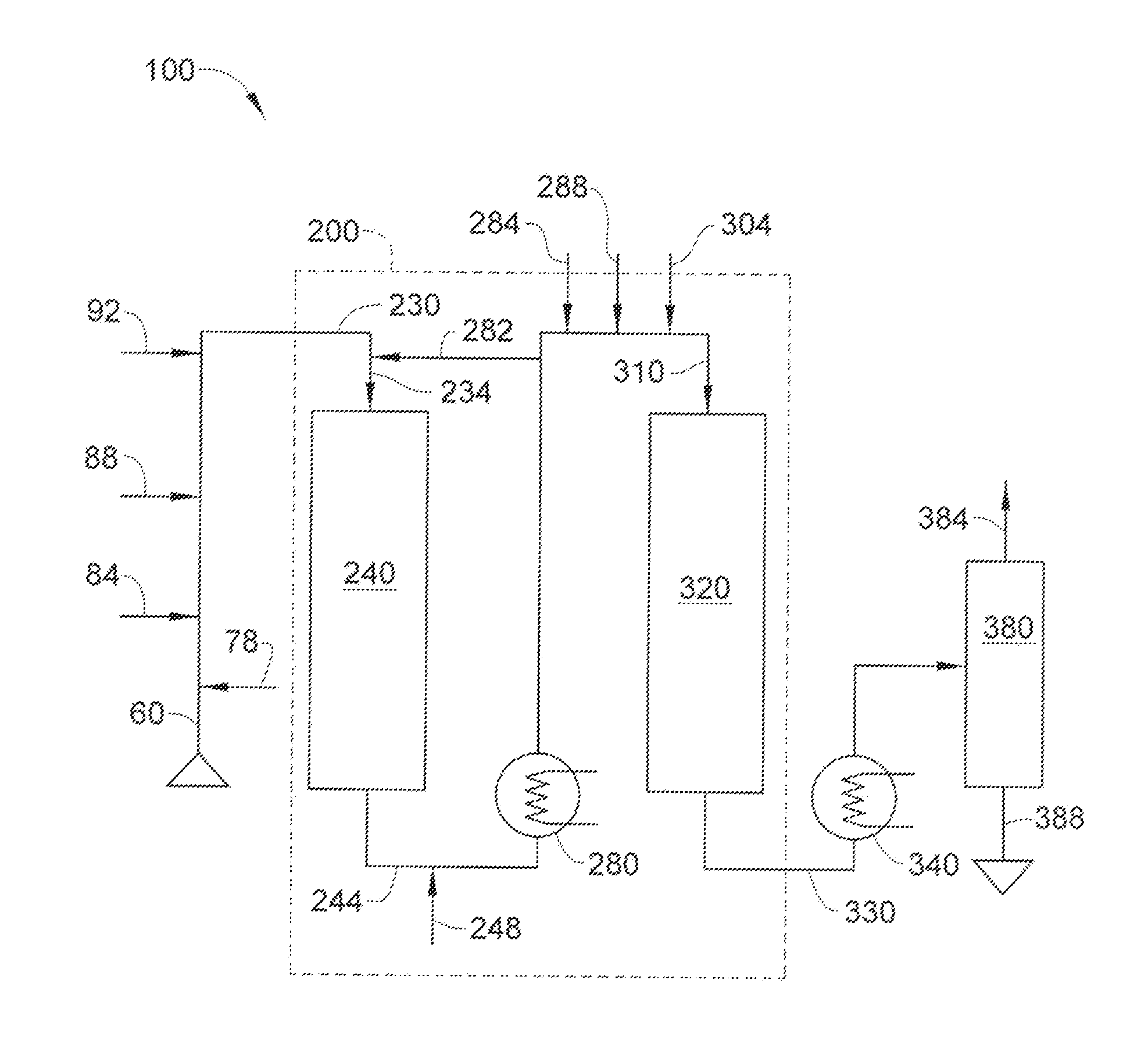 Process for oxidizing sulfides and an apparatus relating thereto