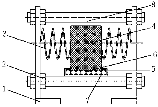 Horizontal frequency adjusting mass damper