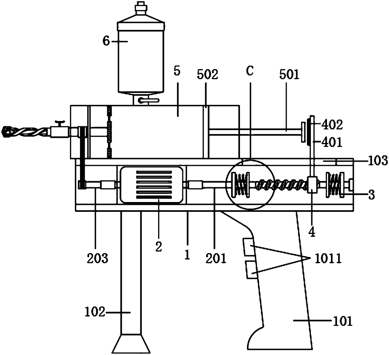 Trunk injector for injecting disease-treating chemical into trunk