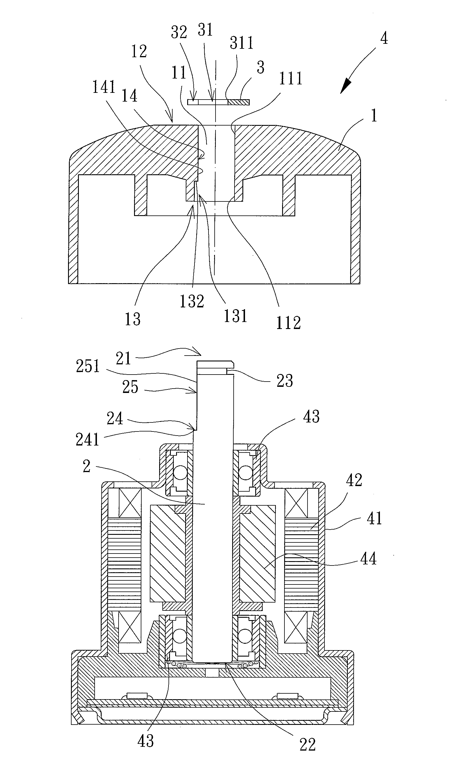 Rotating Part Assembly for Motor