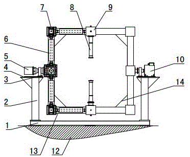 Test system for influence of airflow on spiral wing