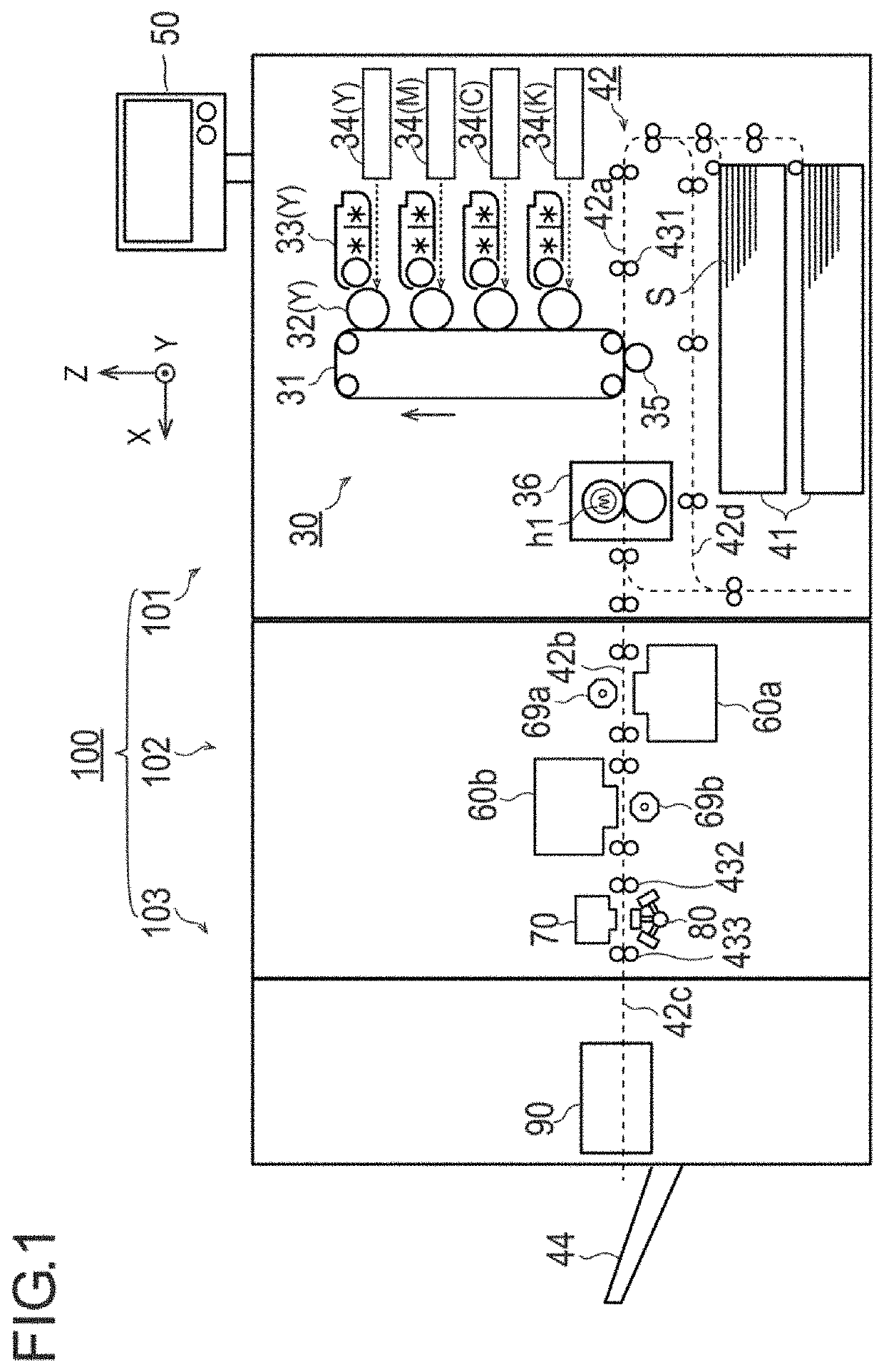 Reading apparatus, image forming system, and non-transitory computer-readable storage medium storing control program for performing accurate colorimetry