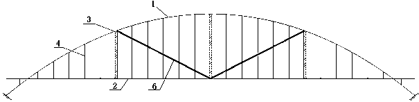 Pretensioned arch bridge