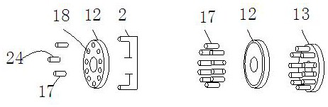 A component combination for writing calligraphy efficiently and its application method