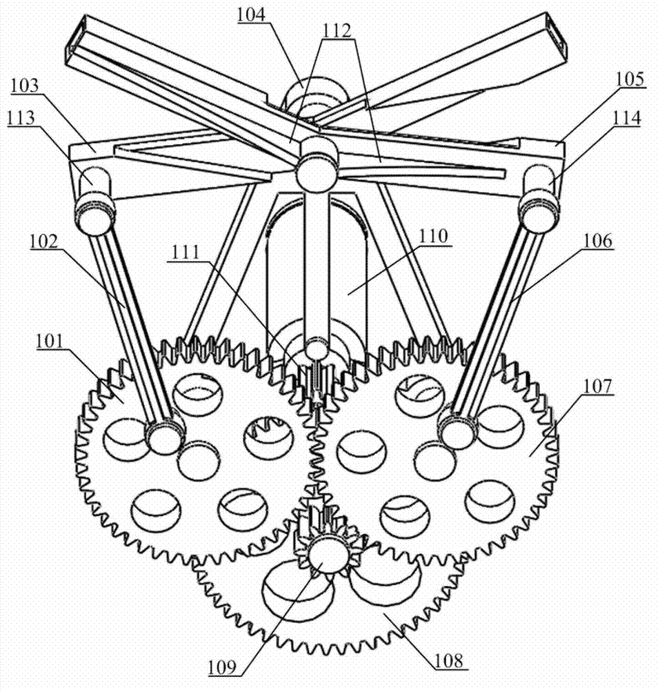 Double-wing type miniature bionic ornithopter