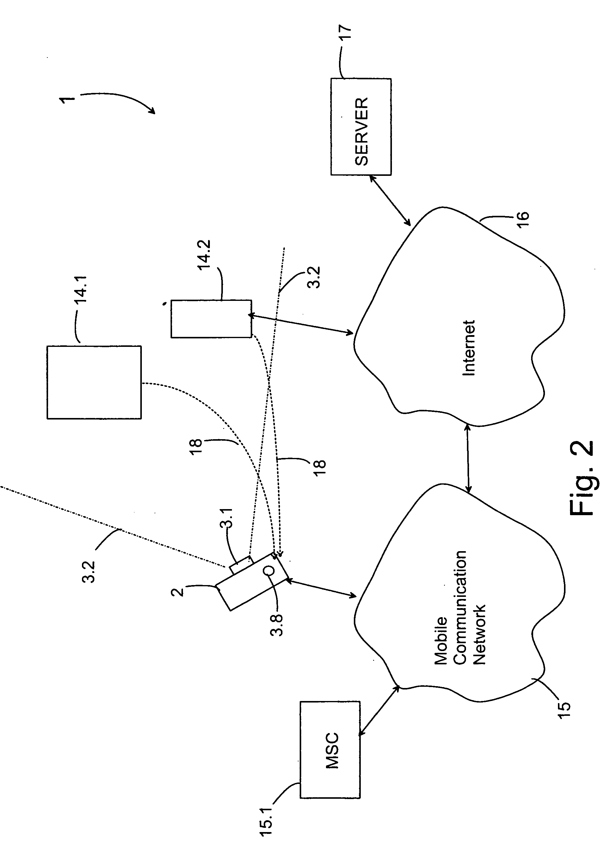 Arrangement for presenting information on a display