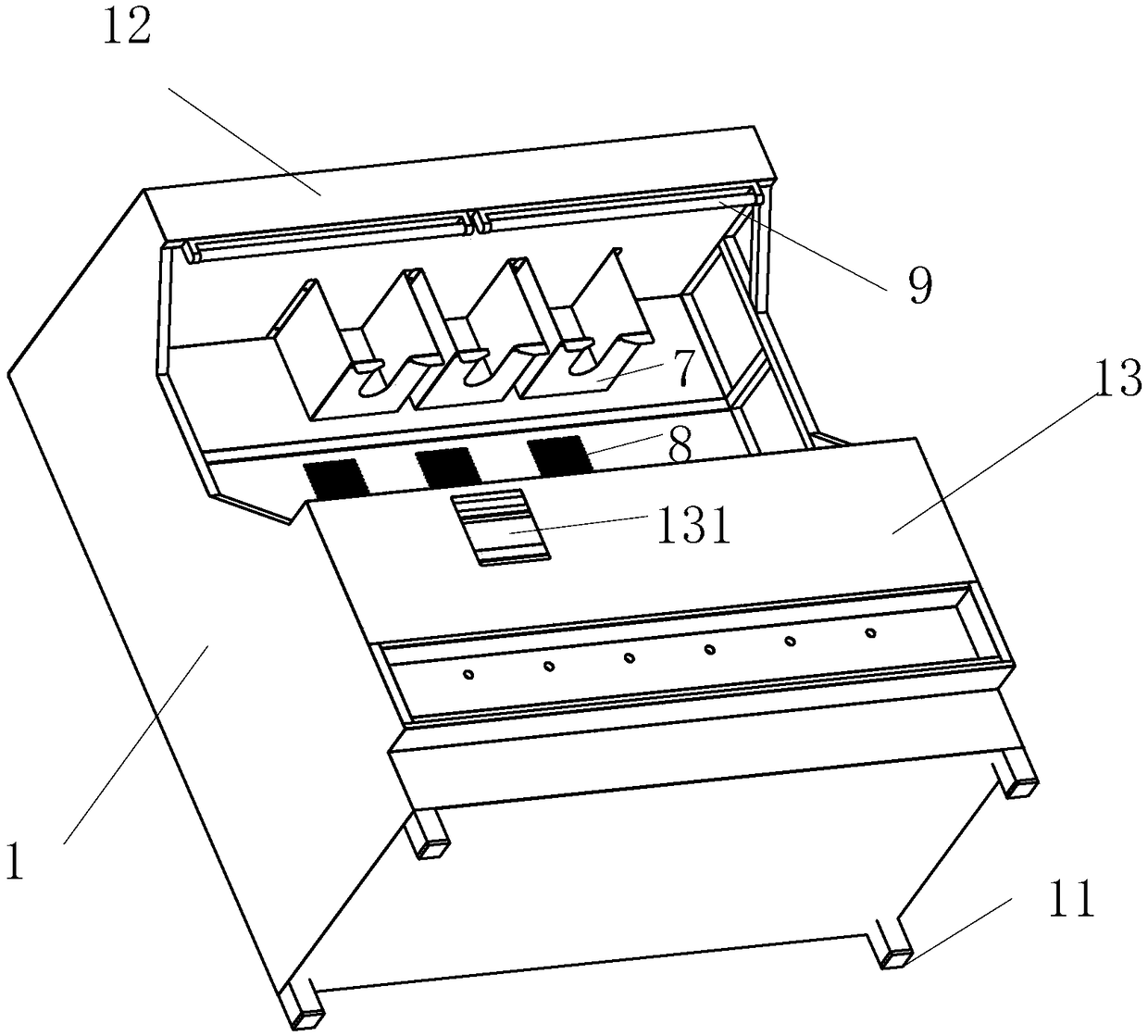 Automatic deep-frying device for deep-fried foods