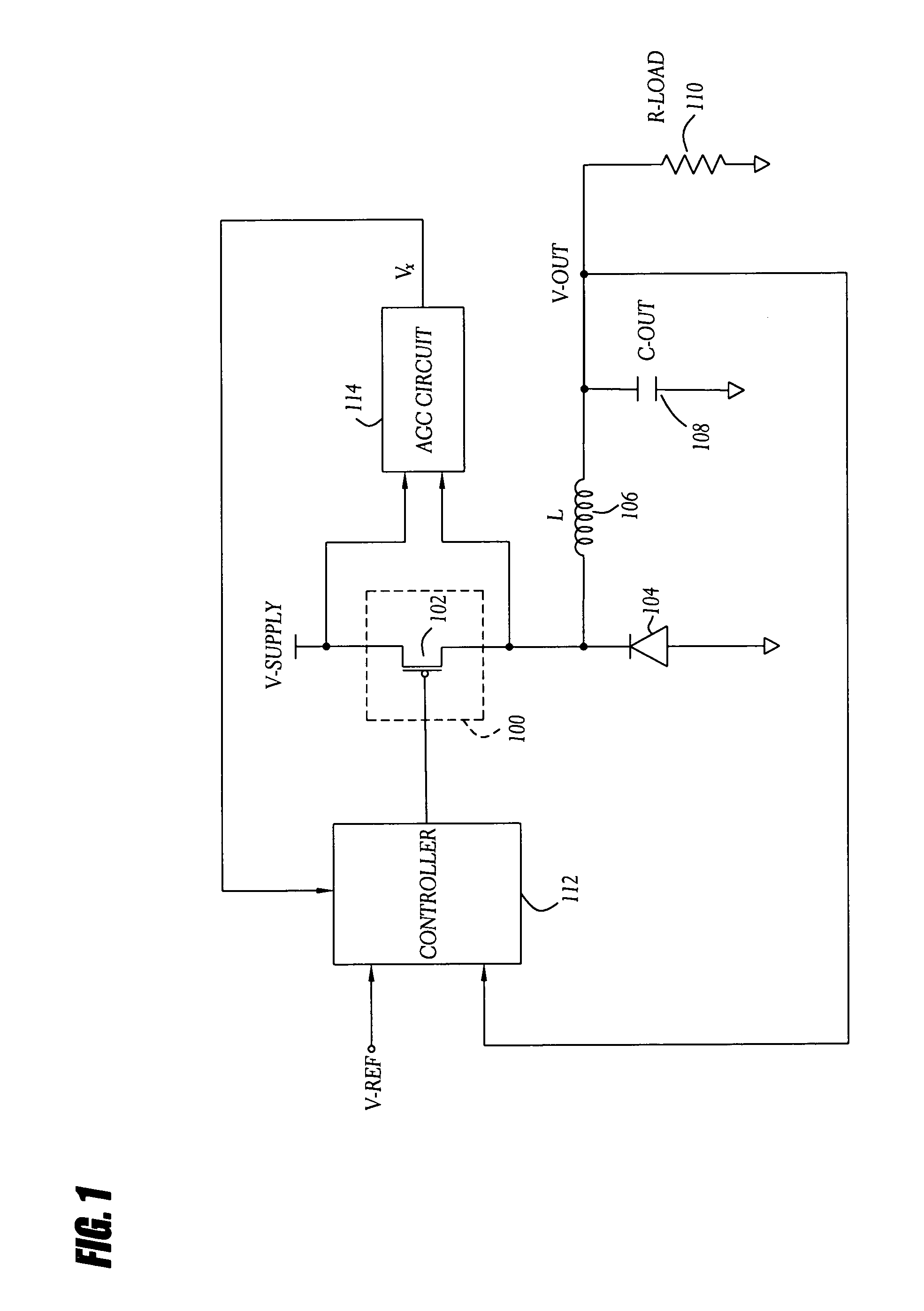 Automatic gain control technique for current monitoring in current-mode switching regulators