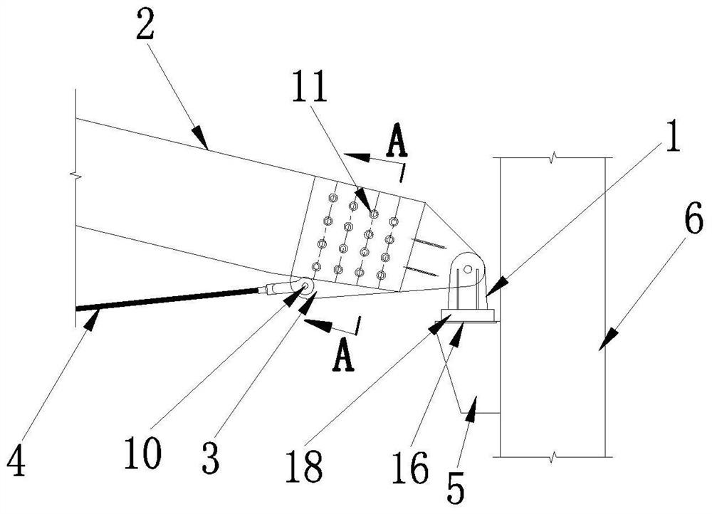 A construction method for fixing pot-type rubber bearing nodes of an assembled large-span wooden string beam structure