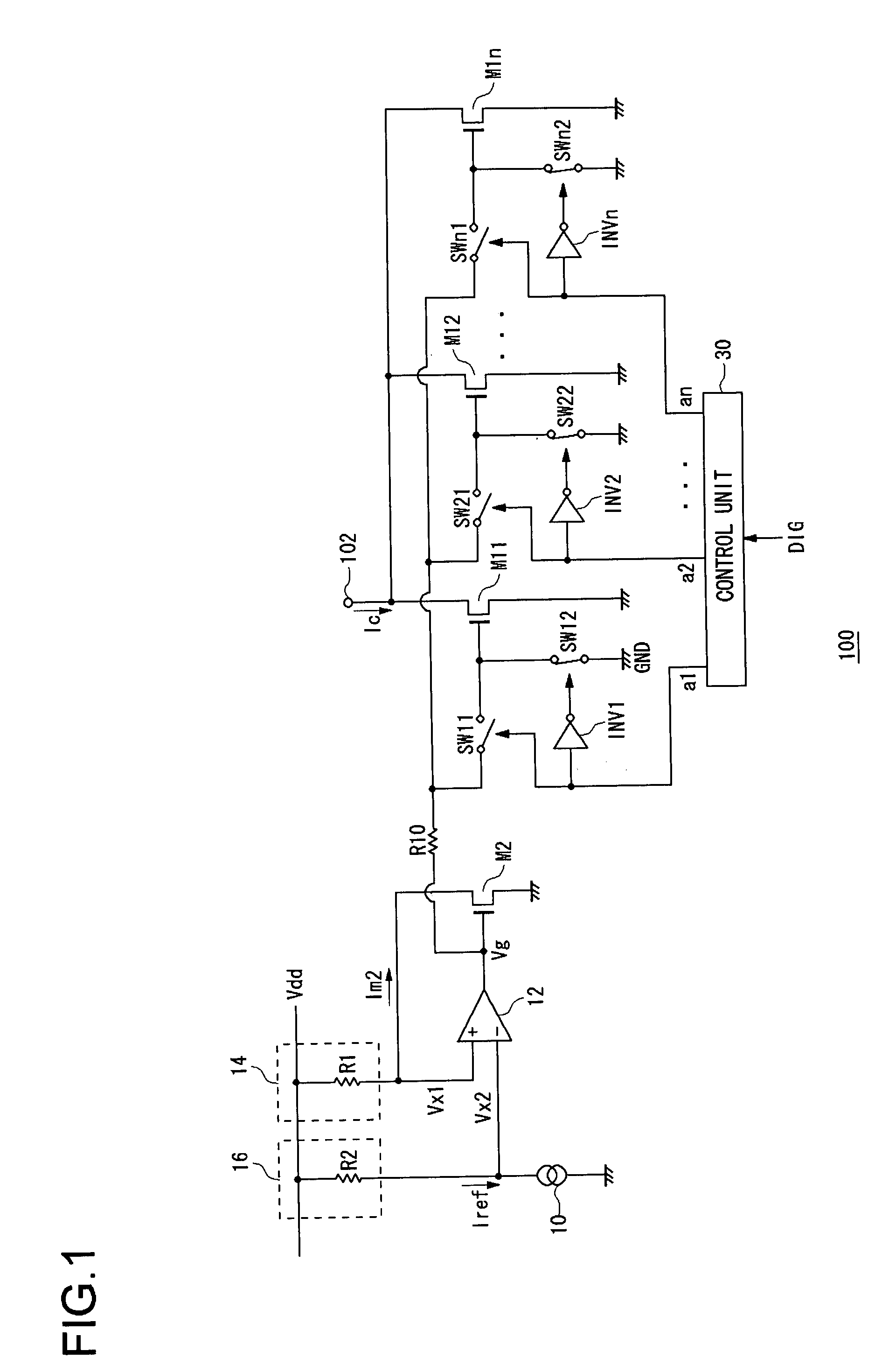 Current-output type digital-to-analog converter