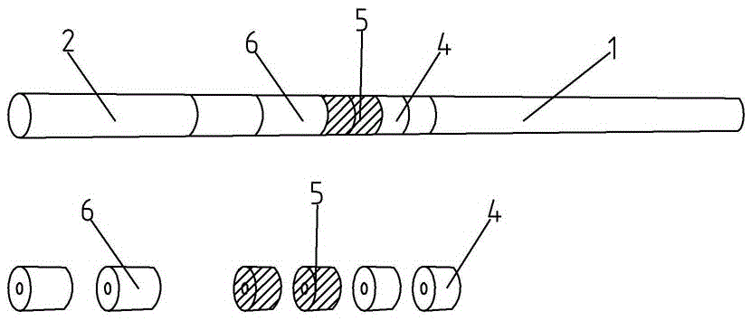 A billiard cue that adjusts weight and length with rings of different specifications and combinations