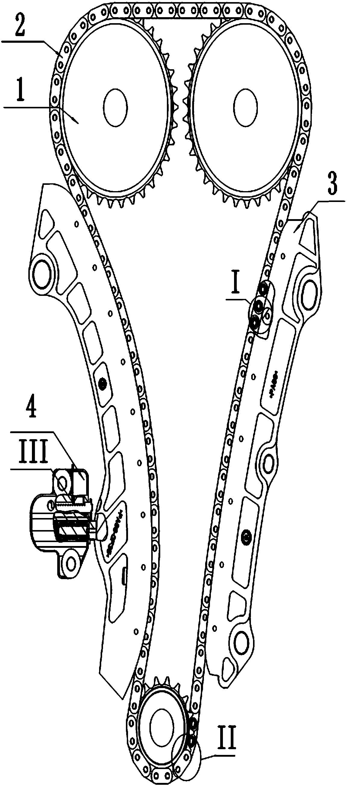 Engine chain timing system