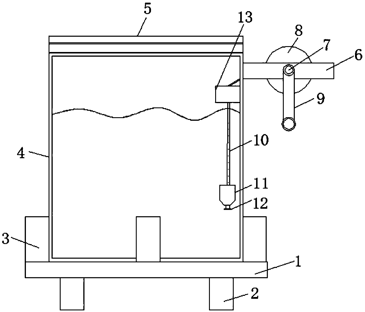 Oil storage tank facilitating sampling