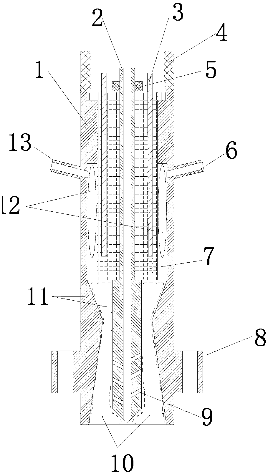 Application method of plasma igniter with gradually-expanded grounding electrode outlet structure