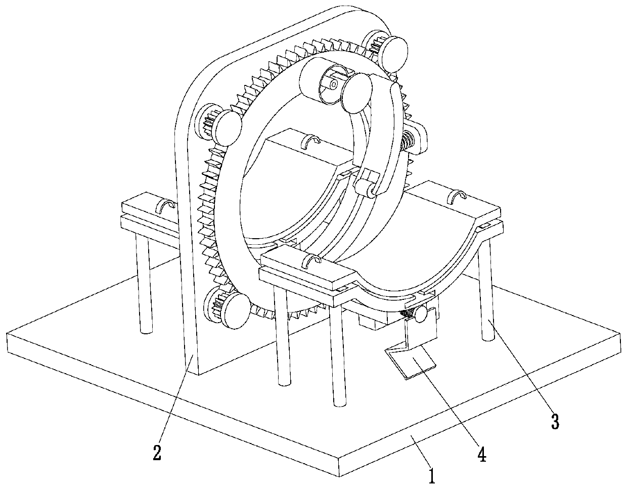 A kind of umbilical cord nursing gauze winding auxiliary device