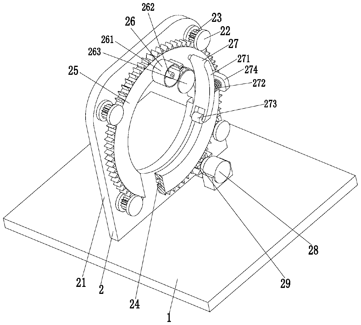 A kind of umbilical cord nursing gauze winding auxiliary device