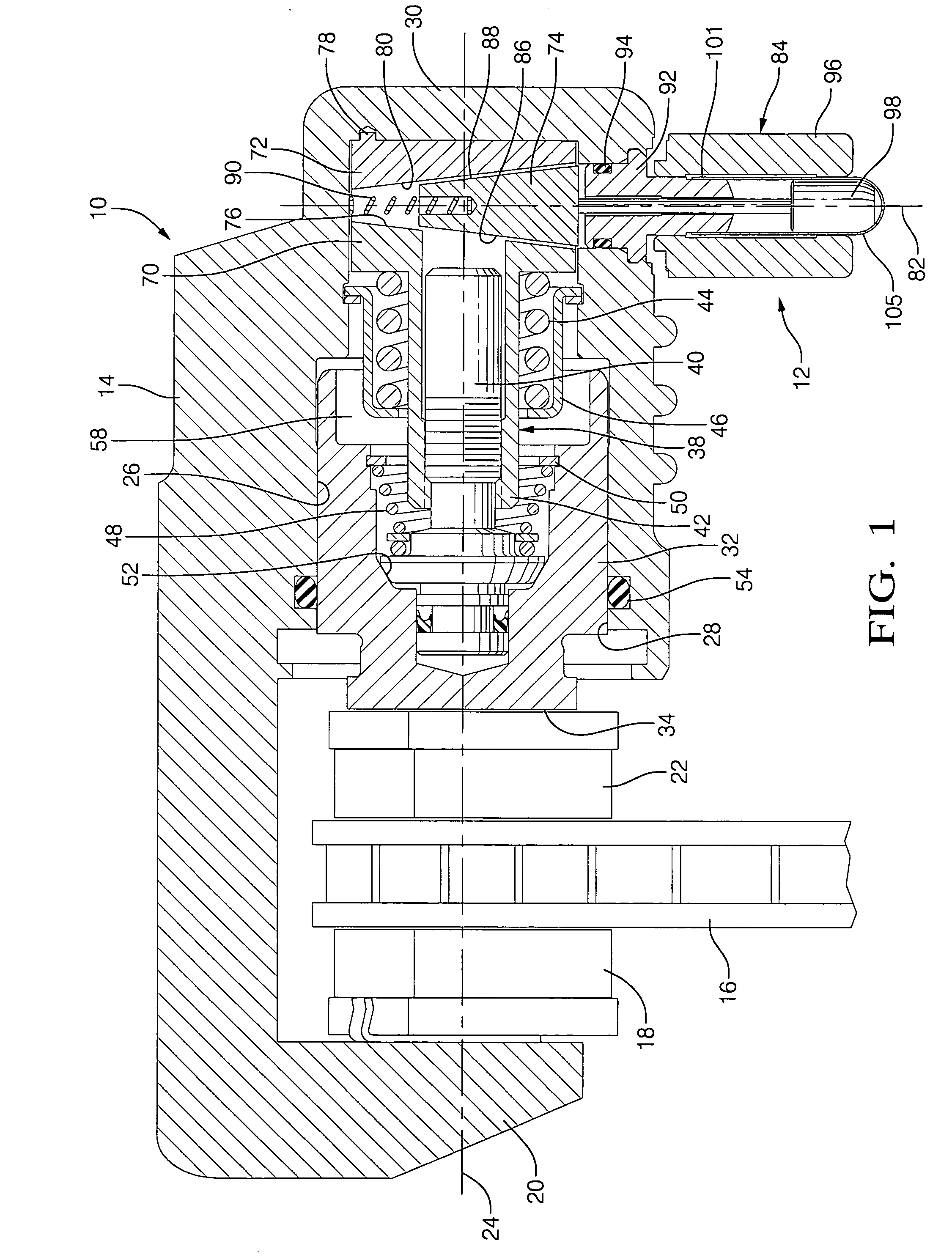Hydraulic brake actuator comprising electrically actuable lock for park brake