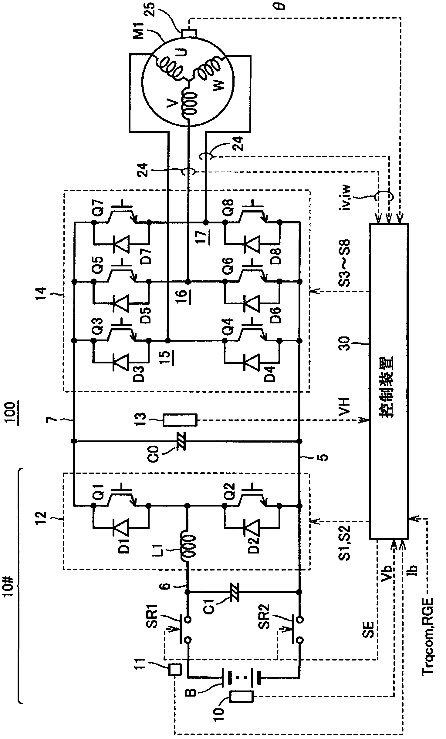 AC motor control device and electric vehicle