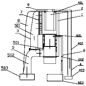 Cooling device for fiber production