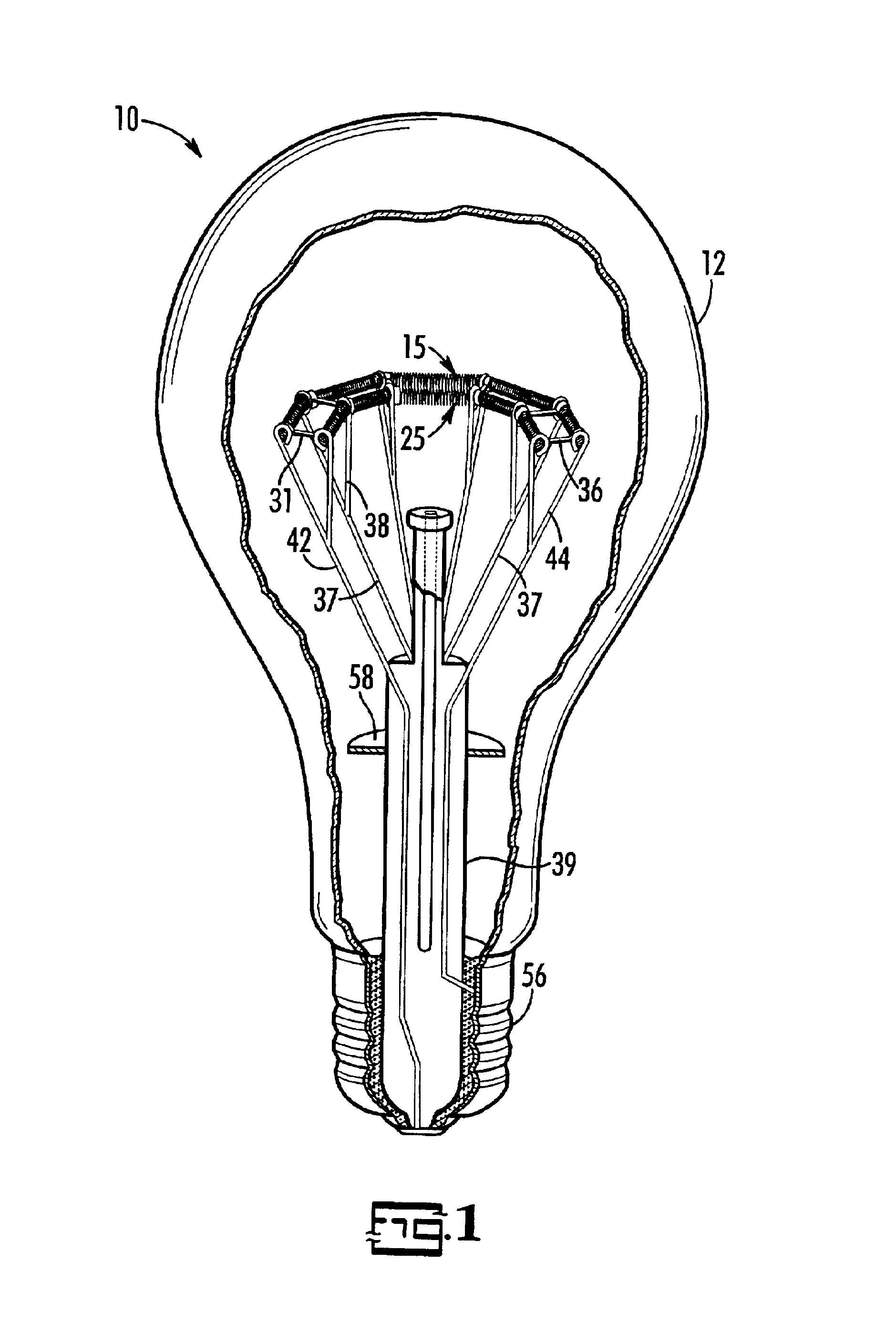 Multiple, parallel filament lamp