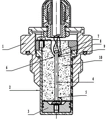 Method for pouring glue into capacitive water level sensor