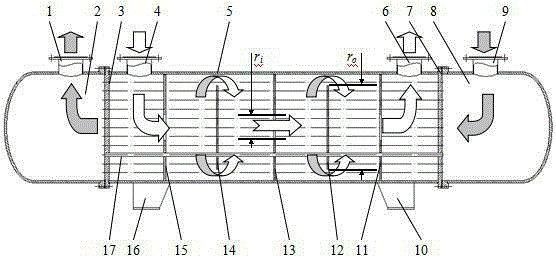 A shell-and-tube heat exchanger and its plate hole processing method