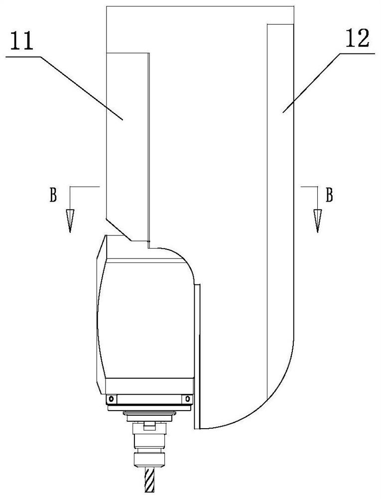 Compact type double-tooth anti-backlash mechanical single pendulum head