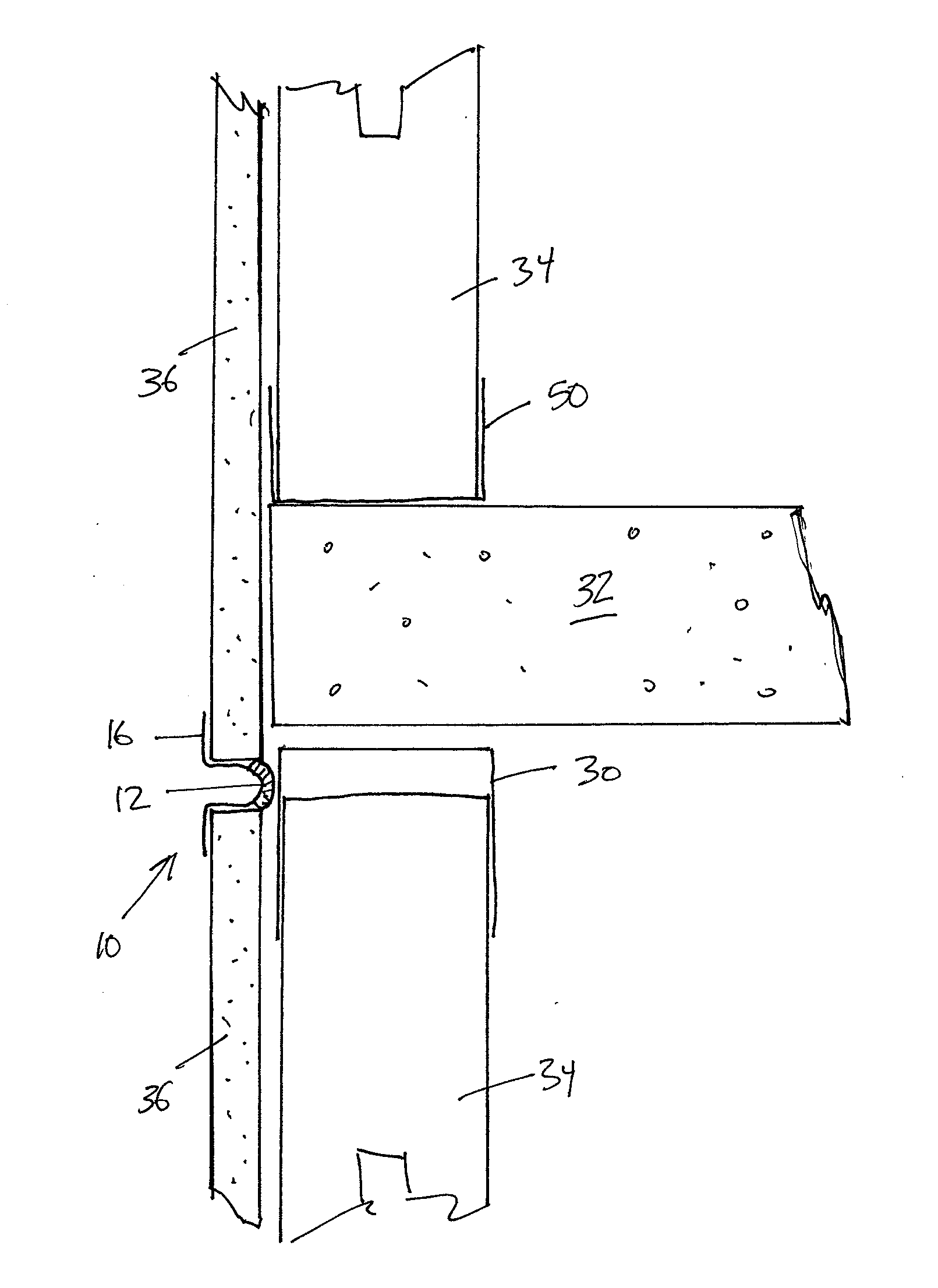 Wall gap fire block device, system and method