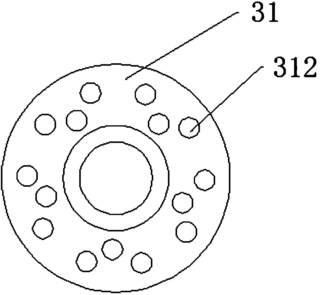 Industry raw material feeding and discharging device